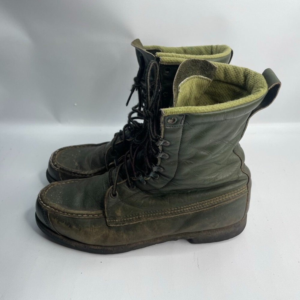 Vintage Red Wing Irish Setter Green Leather‎ Sport Boots size 10 D - Picture 3 of 10